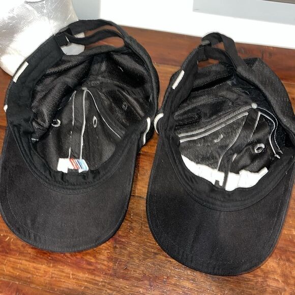 2-Black BMW Power M Lifestyle Race Racing Driving Baseball Golf Cap Hats Velcro - Picture 2 of 2